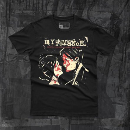 Playera My Chemical Romance Three Cheers For Sweet Revenge portada del disco