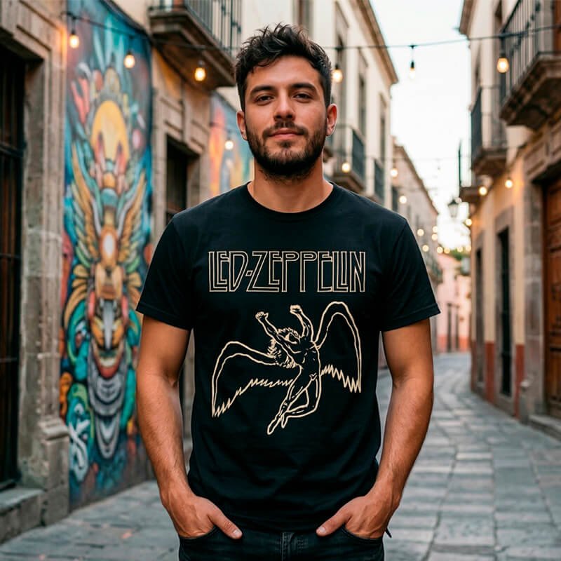 Playeras de hard rock y glam rock estilo urbano Black Beer MX