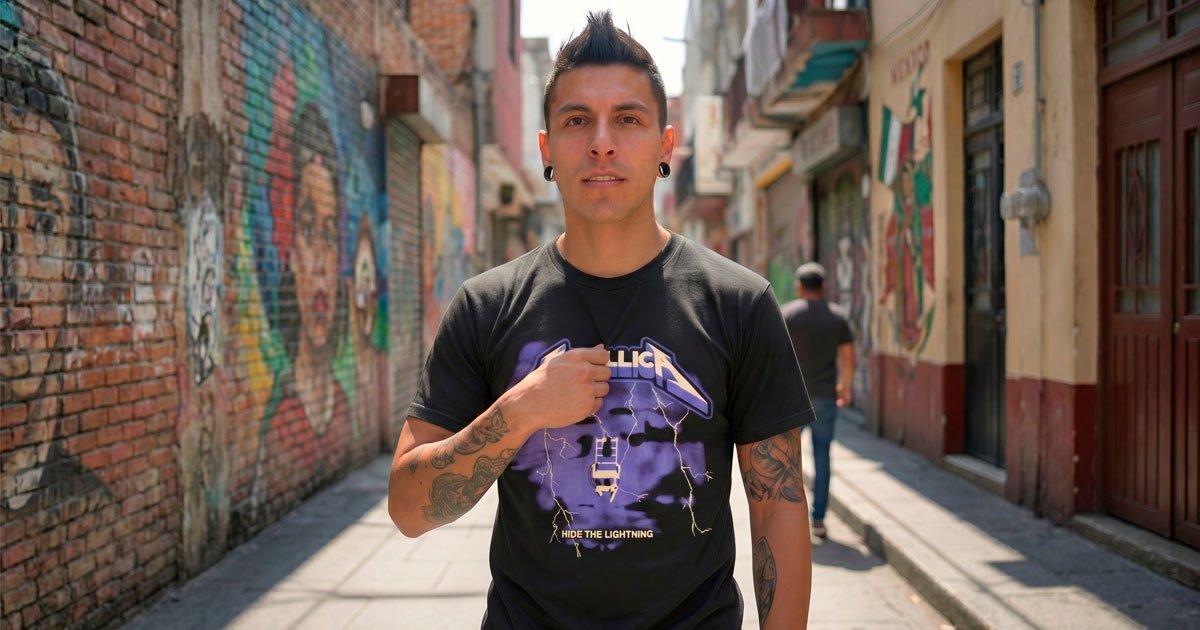 Playera suave al tacto y transpirable con estampado Tacto Zero.